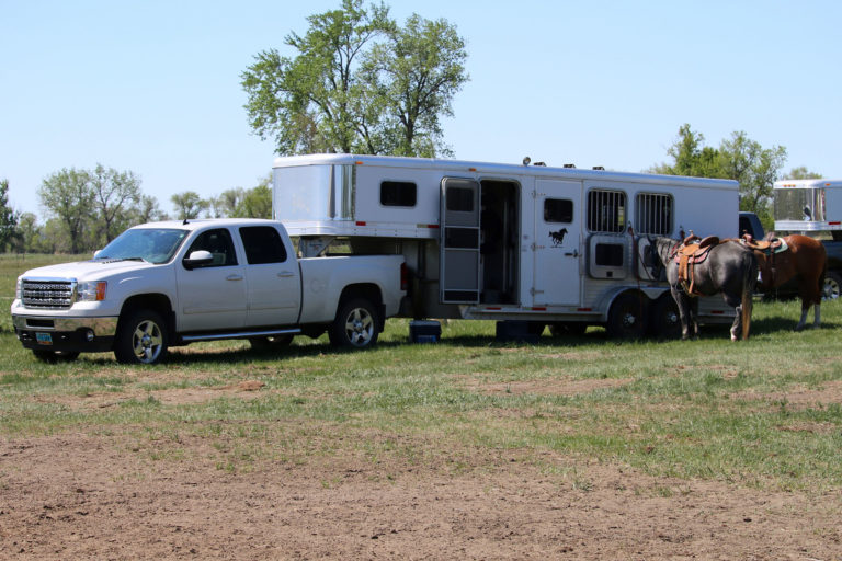 truck-and-trailer-two-horses-western-tack-iStock-Brittany-Schauer--1167291146-2400